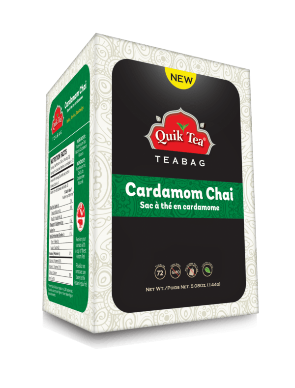 Cardamom Tea Bags 72 count - New Pack